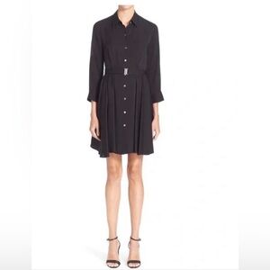 Theory Black Long Sleeve Dress